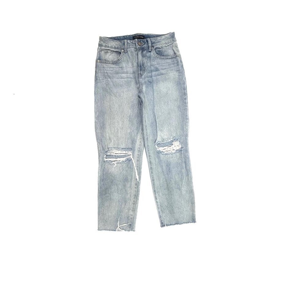 Sincerely Jules Ankle Distressed Raw Hem Women's size 3 Light Blue Denim Jeans